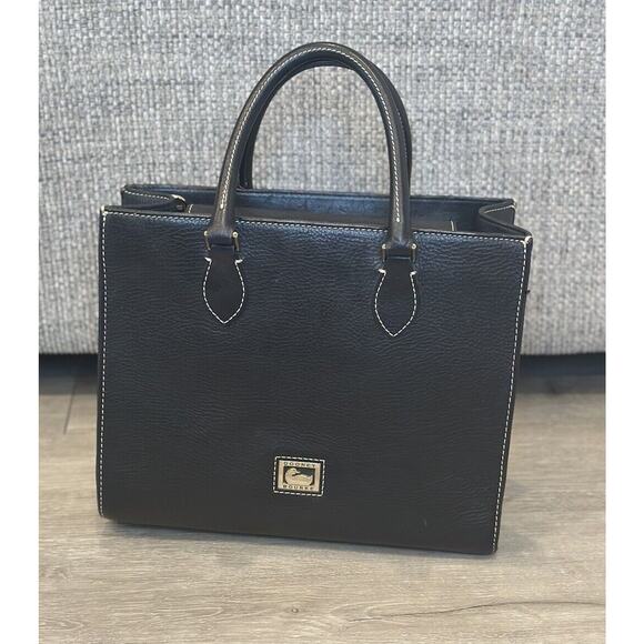 Dooney & Bourke Preowned Belmar Janine Satchel Black Janine No Strap Purse - Picture 1 of 12